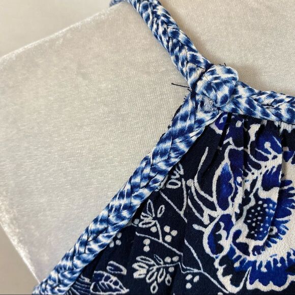 Gap Blue Floral Rope Strap Tank Top Size XS‎ - Picture 9 of 9